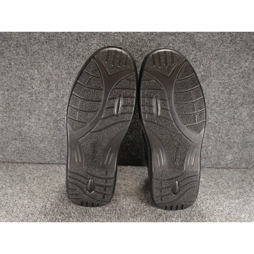 Propet Shoes Men's Black Leather Strap Slip On Loafers Size 14 M Comfort M5015